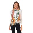 thumbnail image 2 of FORMRS Womens Scarf Winter Soft Long Big Warm Shawls Wrap Tassel Scarves, Hand Drawn Floral, 2 of 9