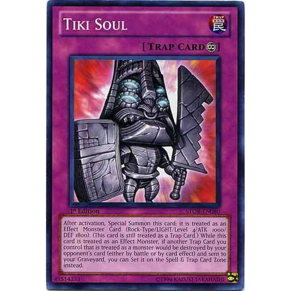 YuGiOh Storm of Ragnarok Common Tiki Soul STOR-EN080