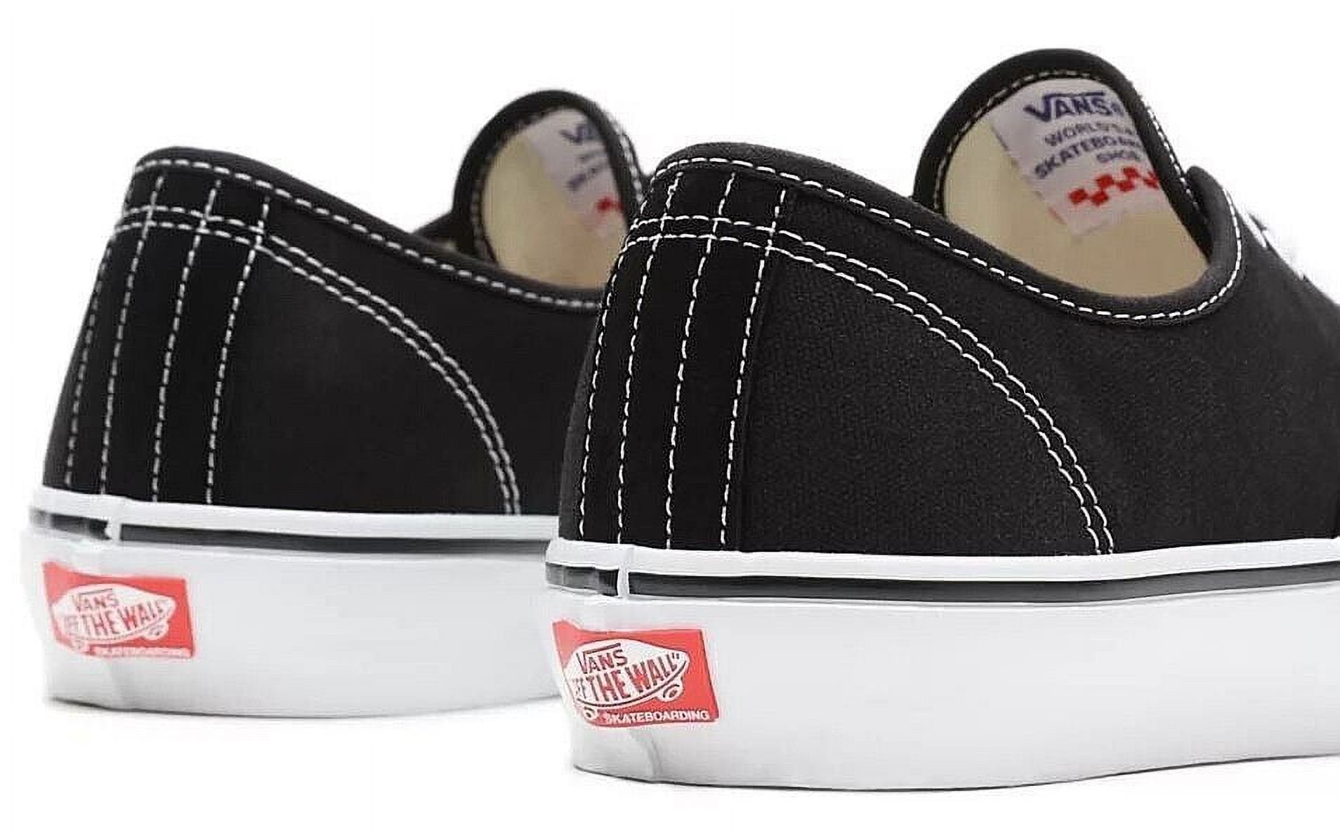 Vans black skateboarding lace up sneaker 8 1/2 VANS Unisex Black Lace Up Closed Toe Skate Board Shoes Size  main image 3