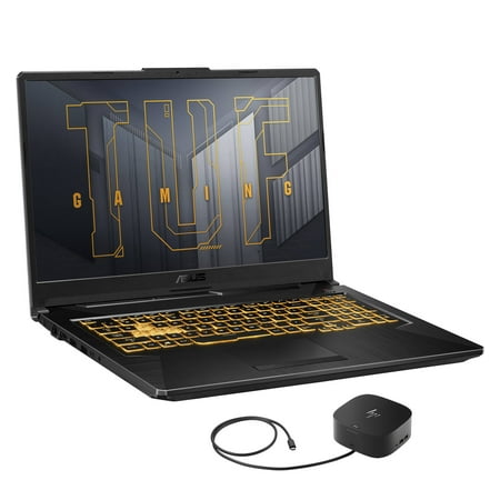 ASUS TUF A17 Gaming/Entertainment Laptop (AMD Ryzen 7 4800H 8-Core, 17.3in 144Hz Full HD (1920x1080), GeForce RTX 3050, 16GB RAM, Win 10 Home) with G2 Universal Dock