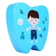 thumbnail image 3 of Caja para dientes de bebé, organizador de colección de dientes de leche para niños de madera, caja de recuerdo, niño pequeño azul, 3 of 5