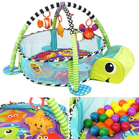 Arzil Baby Activity Gym Game Center Play Activity Crawling Mat Toys Hanging Infant Toddler Toy Gift Development Station Colorful Balls