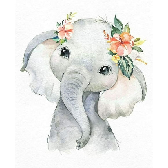 Jinsinto Diy 5d Diamond Painting Kit For Adults, Full Drill 5d Diamond Painting For Kids Baby Elephant Paint With Diamonds Dots,diamond Art Kits Home Decor