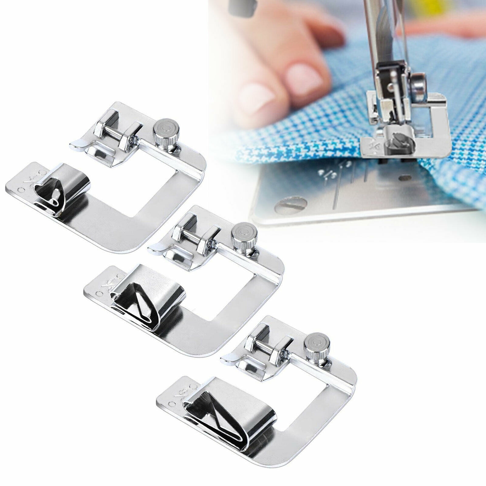 3Pcs/Set Domestic Sewing Machine Foot Presser Rolled Hem Feet For Brother Singer 3Pcs/Set Domestic Sewing Machine Foot Presser Rolled Hem Feet For Brother Singer