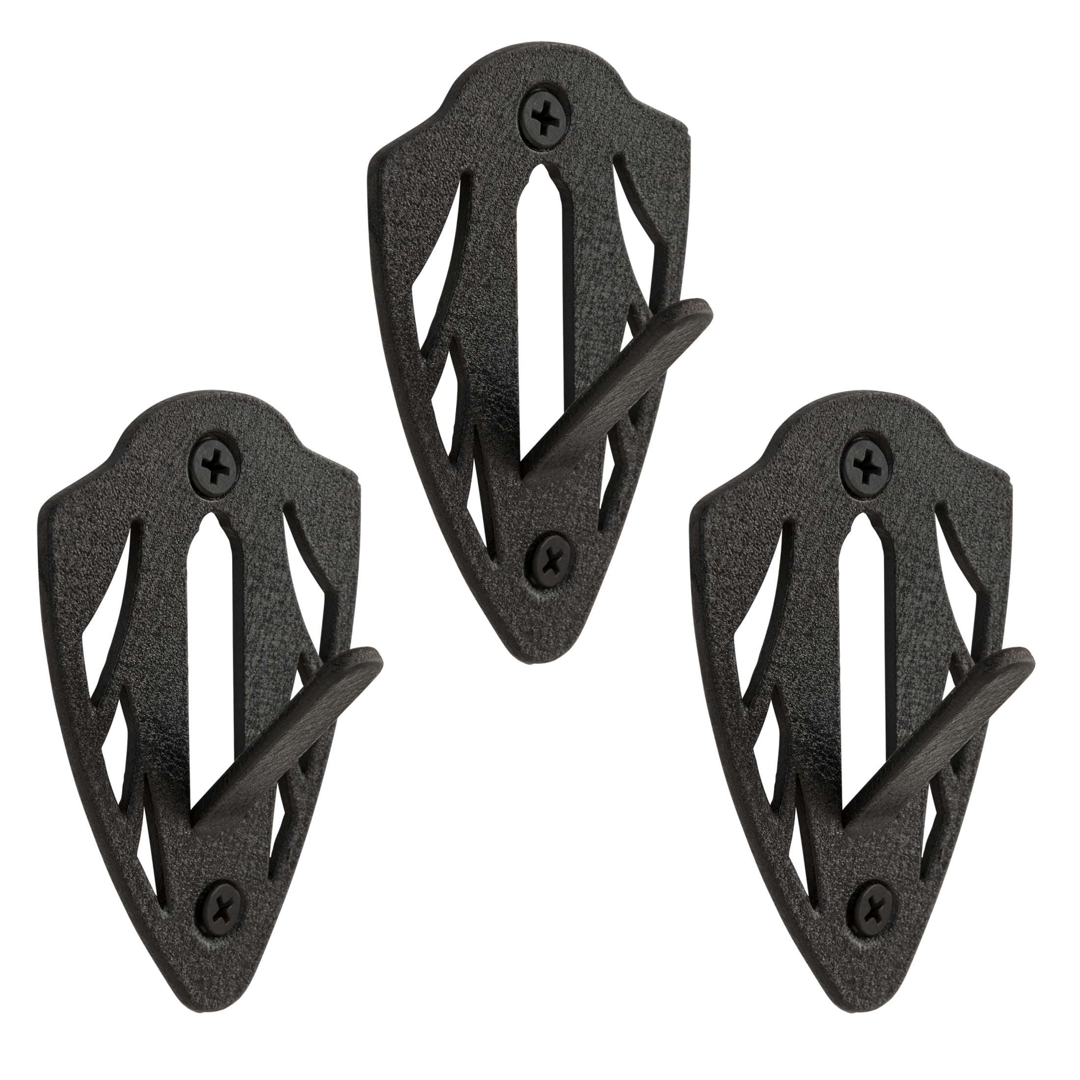 Allen Company Ez Mount European Deer Skull Wall Display - Skull Peg Hooks 3-Pack - For Whitetail & Mule Deer - Easy Install - Durable Steel Construction - Black