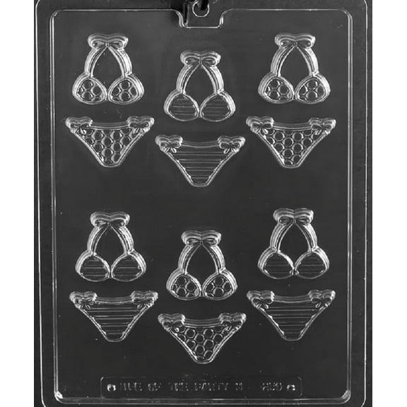 Grandmama's Goodies M250 Bite Size Bikini Chocolate Candy Soap Mold with Exclusive Molding Instructions