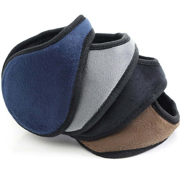 OFFIGAM Winter Warm Earmuffs Navy , 2 Pieces Soft Ear Muffs for Cold Weather and Outdoor Use