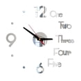 thumbnail image 2 of Fridja DIY Wall Clock 3D Mirror Surface Sticker Home Office Decor Clock, 2 of 5