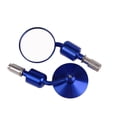 thumbnail image 1 of 1Pair Motorcycle Rearview Mirror,Motorcycle End Rear View Rearview Mirror,Blue, 1 of 5