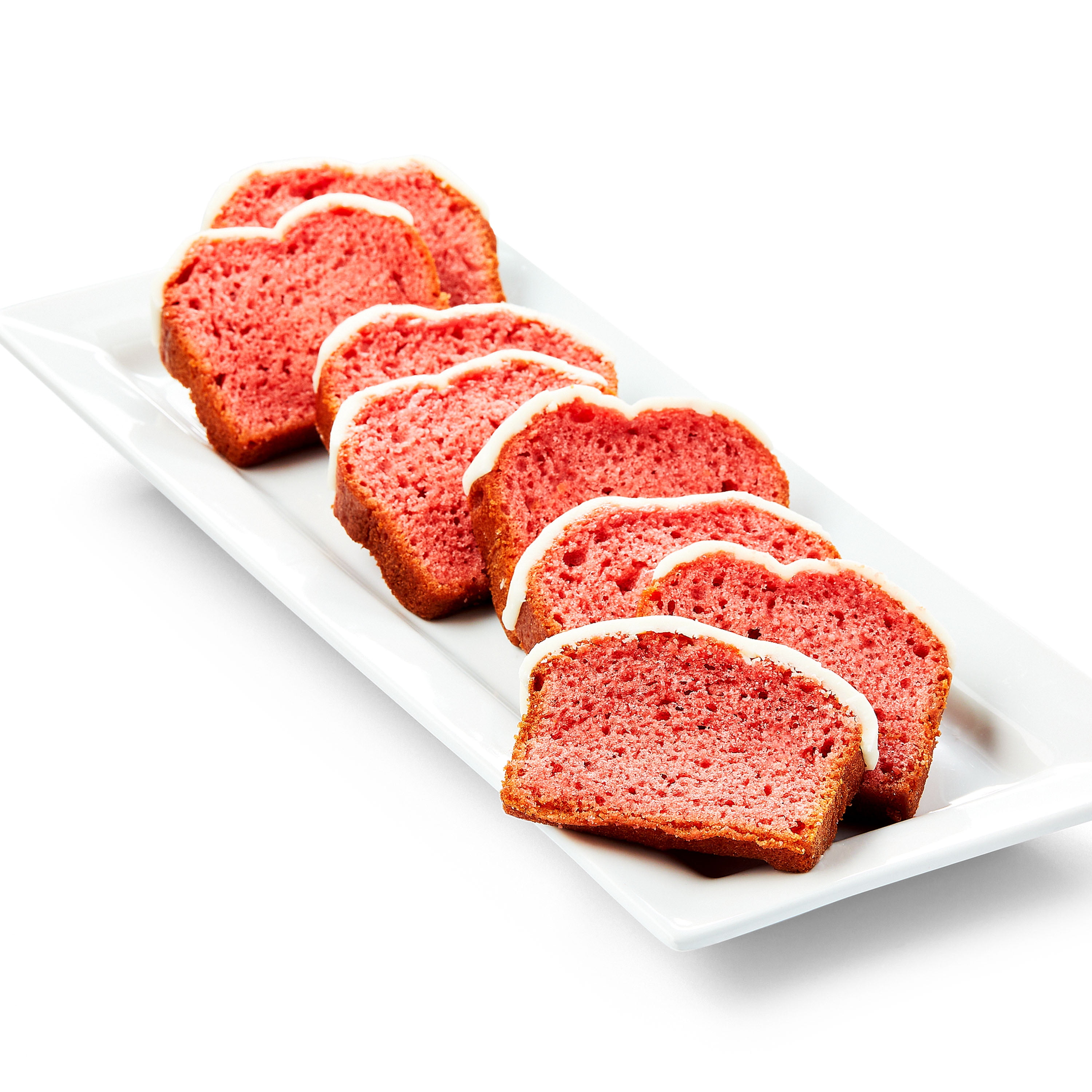 Marketside Iced Strawberry Sliced Loaf Cake, 14 oz, 8 Count
