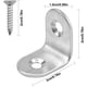thumbnail image 3 of 20 soportes de fijación de 20 x 20 mm, soporte de fijación de acero inoxidable, soporte de estante, ángulo de 90 grados, soporte en U, soporte de esquina con tornillos, soporte de metal para mue, 3 of 5