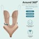 thumbnail image 5 of Europa y Estados Unidos Mono moldeador de cuerpo sin espalda estilo V profundo Body con escote en U Ropa moldeadora, 5 of 6