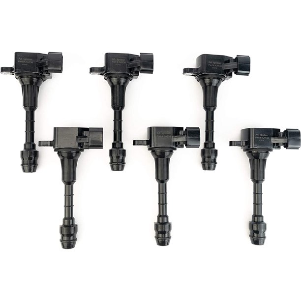 Ignition Coil Pack Set of 6 Compatible with Infiniti FX35, G35, M35