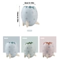 thumbnail image 3 of Cartoon Dinosaur Egg Desktop Storage Bucket Colorful Small Desk Organizer 4 Inch Durable Plastic Decorative Pen Holder Tabletop Stash Bin for Office Home All Ages Room Light Blue, 3 of 8
