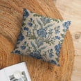 thumbnail image 6 of Pillowcase Blue And Green Damask Flowers Outdoor Square Pillow Cushion Cases Sage Green Blue Floral Sofa Pillow Covers 16"x16" Decoration for Sofa Couch, 6 of 7