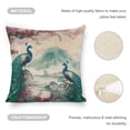thumbnail image 4 of peacocks bird landscapelinen toss pillowcase decoration pillowcase gifting preferred 20x20inch cushion cover sofa pillowcase sofa bedroom living room car, 4 of 8