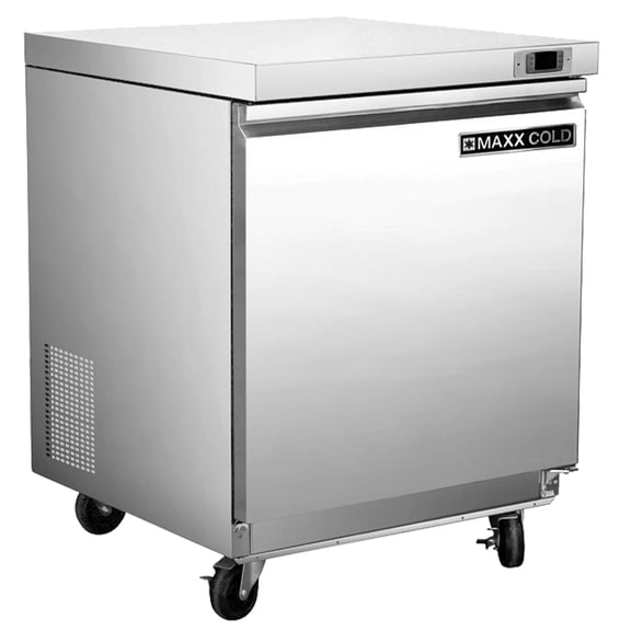 Maxx Cold Single Undercounter Refrigerator, 29" W, 6.7 cu. ft Storage Capacity, in Stainless Steel (MXSR29UHC)