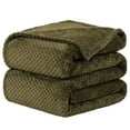 thumbnail image 1 of Unique Bargains Luxury Fleece Bed Blanket Woven Mesh, 1 of 10