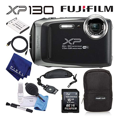 Fujifilm FinePix XP130 Waterproof Digital Camera (Silver