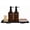 Brown-Freestanding, variant on Kitchen Soap Dispenser Set - 17fl oz Glass Bottle, Stainless Steel Pump, Instant Dry Tray and Dish Brush for Bathroom, Office, Hotel, Modern Kitchen Decor & Accessories, Gold