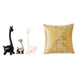 thumbnail image 1 of Estatua de ciervo alce, estatua de jirafa de cerámica, decoración del hogar, adorno, fundas de almohada, fundas de cojín, figuras artísticas modernas, 1 of 8