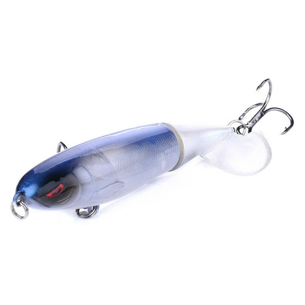 Neinkie 5pcs/Set Whopper Plopper Lures Fishing Lures For Bass, Topwater Lure With Floating Rotating Tail Bait, Bass Fishing With Barb Treble Hooks Sim