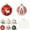 A-12pcs, variant on 12pcs-Christmas Ball Floral Decorates, Glitter Berry Ornament Stems, Glittered Ball Ornaments Combined with Berry and Branch Elements, Holiday Accent for Vases and Wreaths in Festive Displays