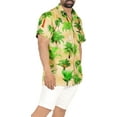 thumbnail image 5 of HAPPY BAY Men's Hawaiian Shirts Short Sleeve Button Down Shirt Men's Summer Shirts Casual Beach Vacation Hawaii Shirts for Men Funny 4XL Coconut, Autumn Green, 5 of 6