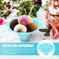 thumbnail image 4 of 100 Pcs Snow Cone Ice Cream Bowls Disposable Yogurt Cup Flower Drip Cone Ice Cream Cup, 4 of 6