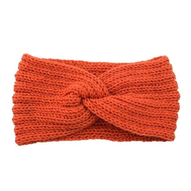 Diadema de ganchillo Minnieouse Banda para la cabeza deportiva Naranja