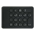 thumbnail image 3 of Teclado numérico de 18 teclas, diseño ergonómico con inclinación, transmisión de señal estable inalámbrica de 2,4 GHz, mini teclado numérico negro, 3 of 14