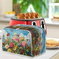 thumbnail image 4 of ZUXONGSY Flower Butterfly Toster Cover 4 Slice Kitchen Small Appliance Cover Bread Toaster with A Hook Home Decor Wide Slot Bread Machine Protector for Oven Kitchen Decor, 4 of 7