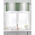 thumbnail image 2 of Sage Green White Ombre Kitchen Valances for Windows Farmhouse Linen Window Valance Curtain for Living Room Window Treatment Minimalist Gradient Farmhouse Valance Rod Pocket Topper Drape, 60 x 18 Inch, 2 of 6