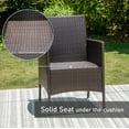 thumbnail image 4 of Alpha Joy 9 Pieces Outdoor Patio Dining Set with 8Pcs Rattan Wicker Chairs & 1Pc Large Square Metal Table, 4 of 11
