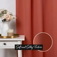 thumbnail image 3 of Best Home Fashion Premium Blackout Curtain Panels - Solid Thermal Insulated Window Treatment Blackout Drapes for Bedroom - Back Tab & Rod Pocket (Copper, 52" W x 96" L), 3 of 4