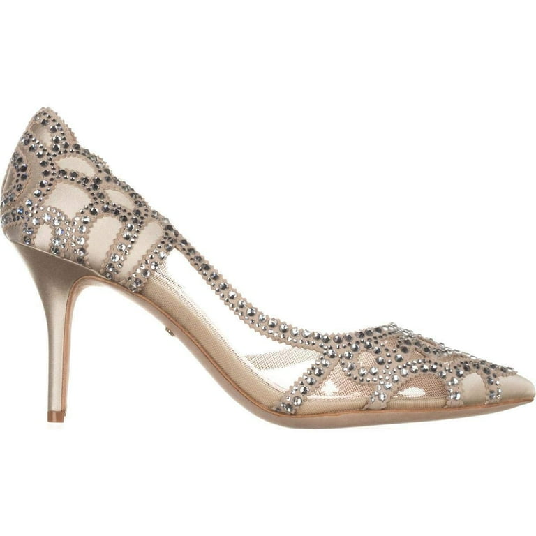 Badgley mischka marissa sales embellished evening pumps