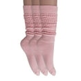 thumbnail image 2 of 3 Pairs Women's Heavy Slouch Socks Shoe Size 5-10 from AWS/American Made (Pink), 2 of 11