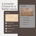 thumbnail image 3 of 72 x 25 x 1.5 Inches Rubberwood Butcher Block Countertop Solid Wooden Table Top for Kitchen Countertops DIY Butcher Block Desks and Wood Table Tops Unfinished Surface for Customization, 3 of 7