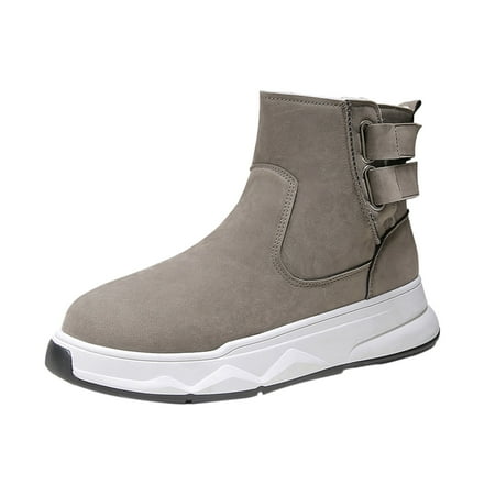 

Mens Boots Winter Outdoor High Top And Thick Totton Warm Non Slip Snow Boots