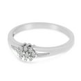 thumbnail image 3 of 14K White Gold Diamond Cluster Ring, 3 of 6