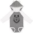 thumbnail image 3 of Inktastic Tribal Wolf Head Boys or Girls Long Sleeve Baby Bodysuit, 3 of 5