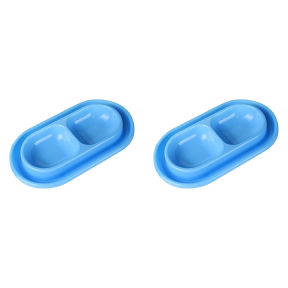 2Pcs Ant Proof No Spill Cat Dog Pet Bowl, Spill Proof Food Water Bowls for Small to Medium Dogs Cats, Double Bowl Ant Away Feeder Dish Pet Supplies for Home