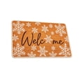 thumbnail image 2 of Christmas Welcome Doormat for Front Door, Winter Snowflake Door Rug, Farmhouse Non-Slip Mat for Indoor Outdoor Porch, Balcony & Home Decor, 15.7x23.6 Inches, 2 of 7