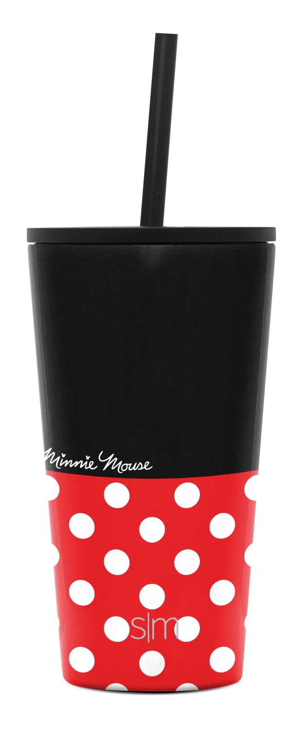 Simple Modern Disney 16oz Classic Tumbler with Straw Lid & Flip Lid - Travel Mug Gift Vacuum Insulated Coffee Beer Pint Cup - 18/8 Stainless Steel Water Bottle Disney