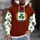thumbnail image 1 of Sudadera con capucha para hombre, estilo informal, con estampado del Día de San Patricio, con cordón y manga larga, de poliéster., 1 of 5