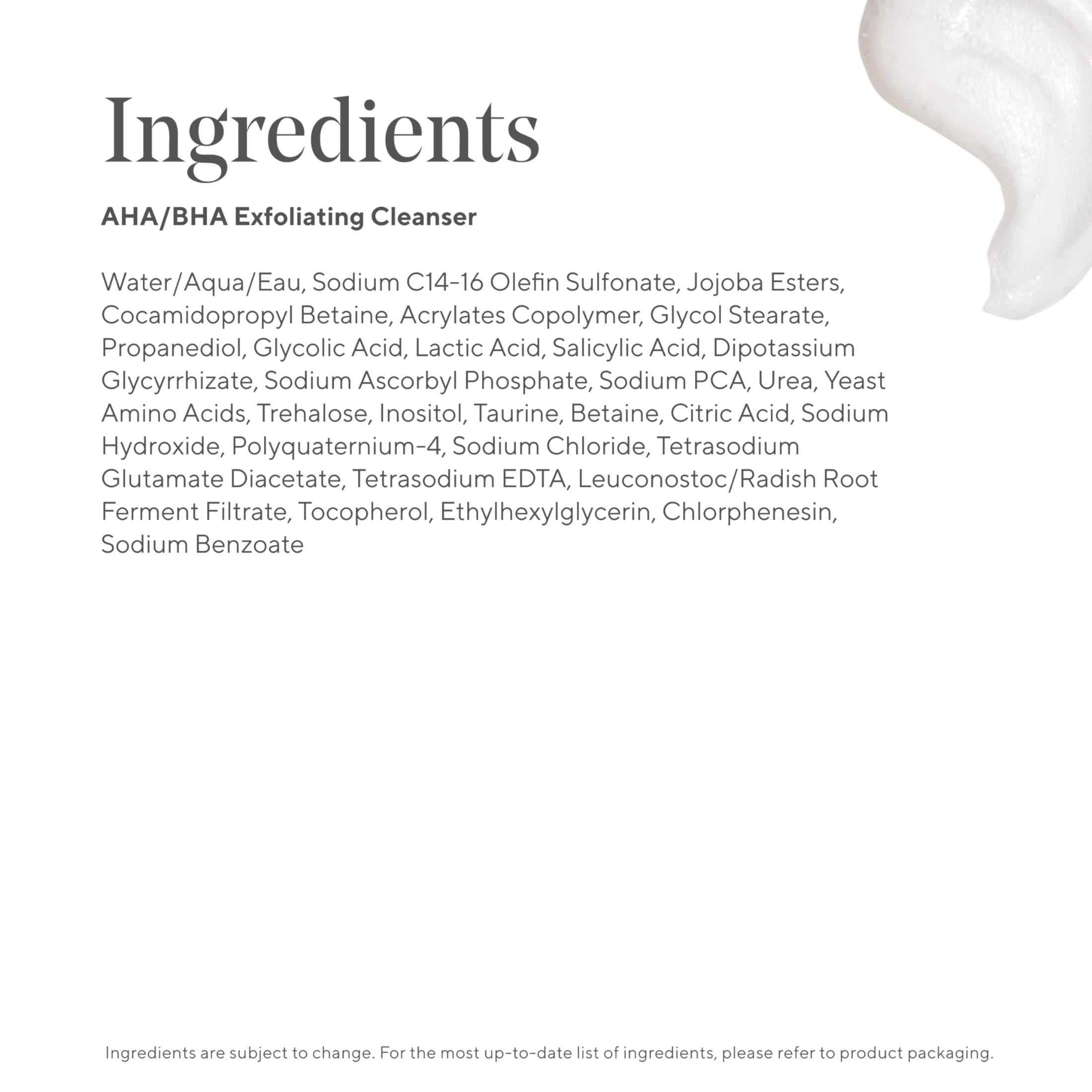 Murad AHA and BHA Exfoliating Cleanser, Softer, Smoother Skin, 5 fl oz