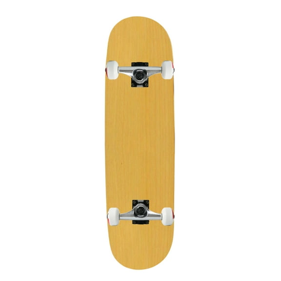 Moose Complete Skateboard Natural 8.5" Silver/White Assembled