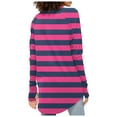 thumbnail image 4 of T Shirts For Women Long Sleeve Top Round Neck Basic Fashion Printed Tshir Thumbhole Tunic Tshirts, 4 of 5