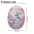 thumbnail image 6 of SEANATIVE Cherry Blossom Oval Toilet Seat Cover Hummingbird Elongated Toilet Lid Covers Decorations Easy to Install Toilet Seat Lid Cover Toilet Seat Protector Cover, 6 of 6