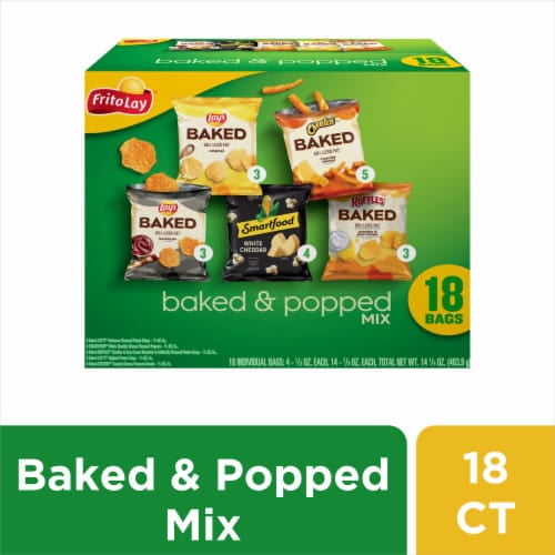 2X-Frito-Lay Baked and Popped Mix Chips Variety Pack - 14.25 oz - 18 ct